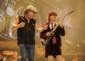 AC/DC na primeira apresentação pela turnê "Black Ice". 2008.