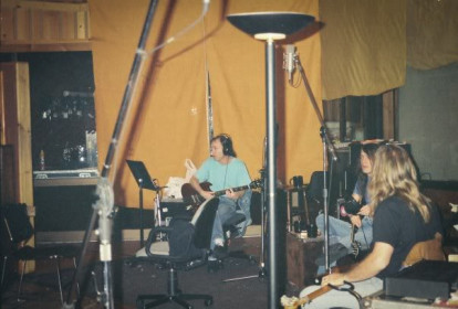 AC/DC. Bastidores de gravação em 1995.