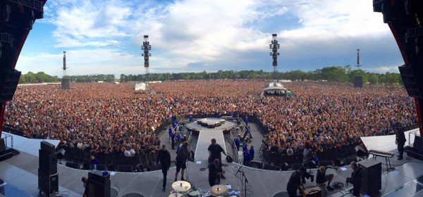 Show da turnê Rock Or Bust na Dinamarca. Público estimado de 56 mil pessoas. ©Cosmo Wilson