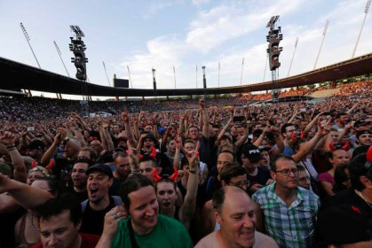 Primeiro show da turnê Rock or Bust no estádio de Letzigrund em Zurique, Suiça. © Philippe Rossier