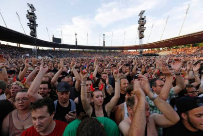Primeiro show da turnê Rock or Bust no estádio de Letzigrund em Zurique, Suiça. © Philippe Rossier