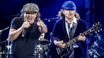 Brian Johnson e Angus Young. Turnê Rock or Bust.