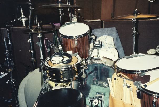 Bastidores de gravação do álbum "Ballbreaker" em 1995