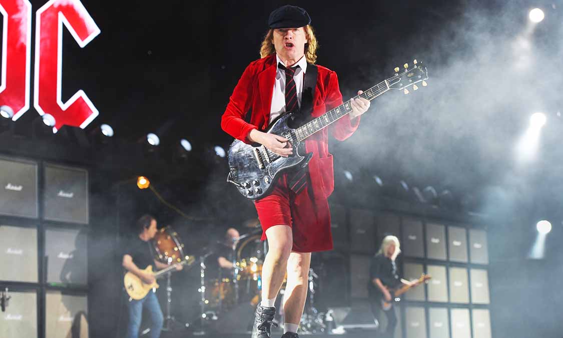 Angus Young. Coachella 2015. Rock or Bust Tour.