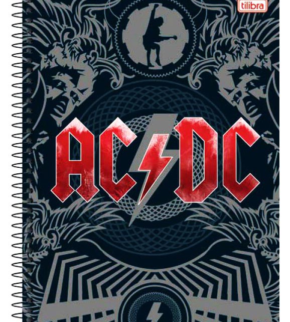 Caderno AC/DC. Tilibra.