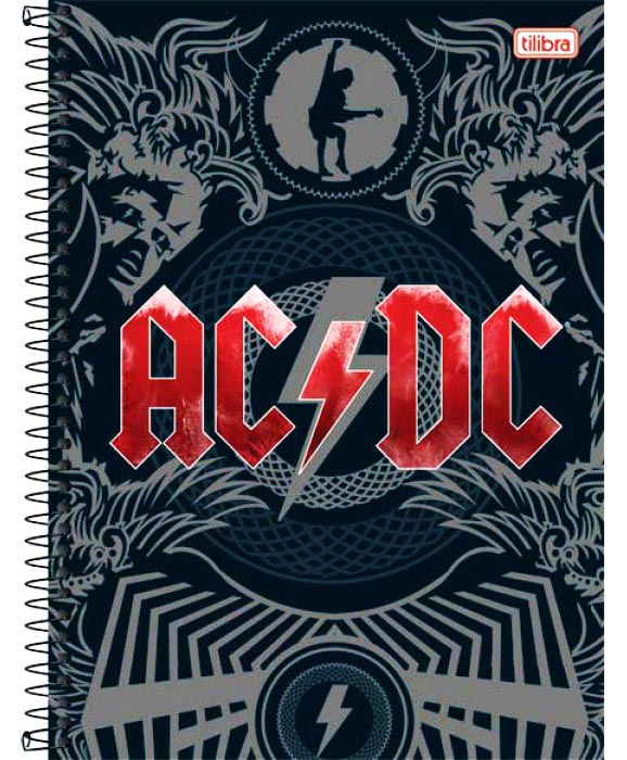 Caderno AC/DC. Tilibra.