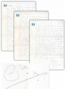 Carta escrita por Bon Scott em 1978 será leiloada