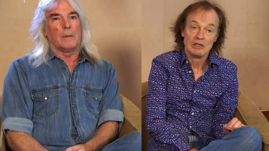 Cliff Williams e Angus Young. Maio de 2016.