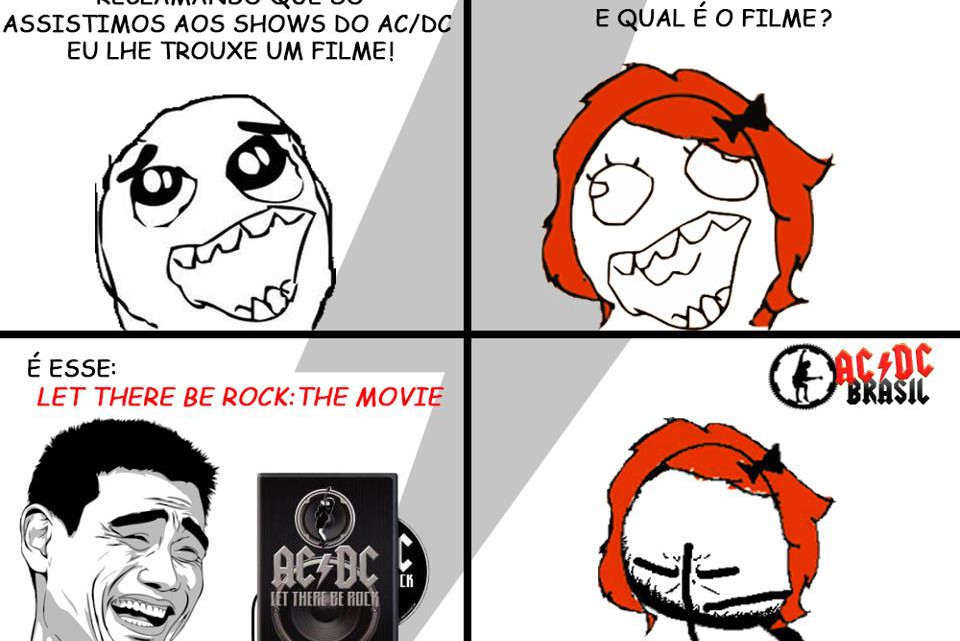 Tirinha AC/DC - Hell Ain't A Bad Place To Be