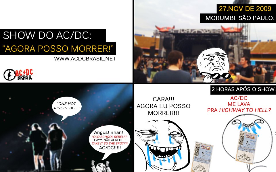 Tirinha AC/DC - Fã no Morumbi 2009