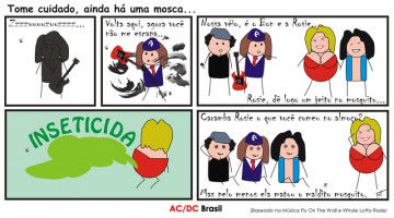 Tirinha AC/DC Brasil - Fly On The Wall